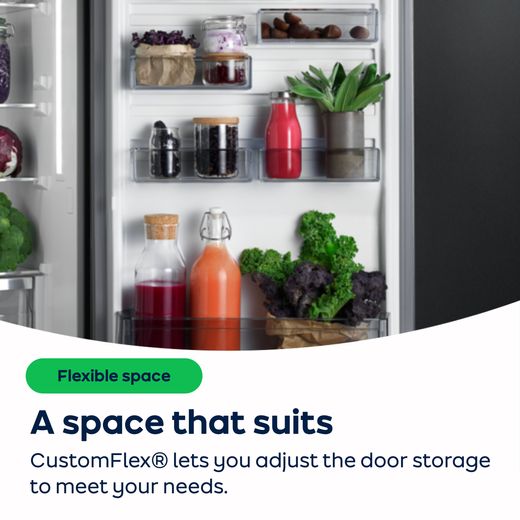 AEG 8000 Series Fridge Freezer - Stainless Steel - AO Annotation - CustomFlex®